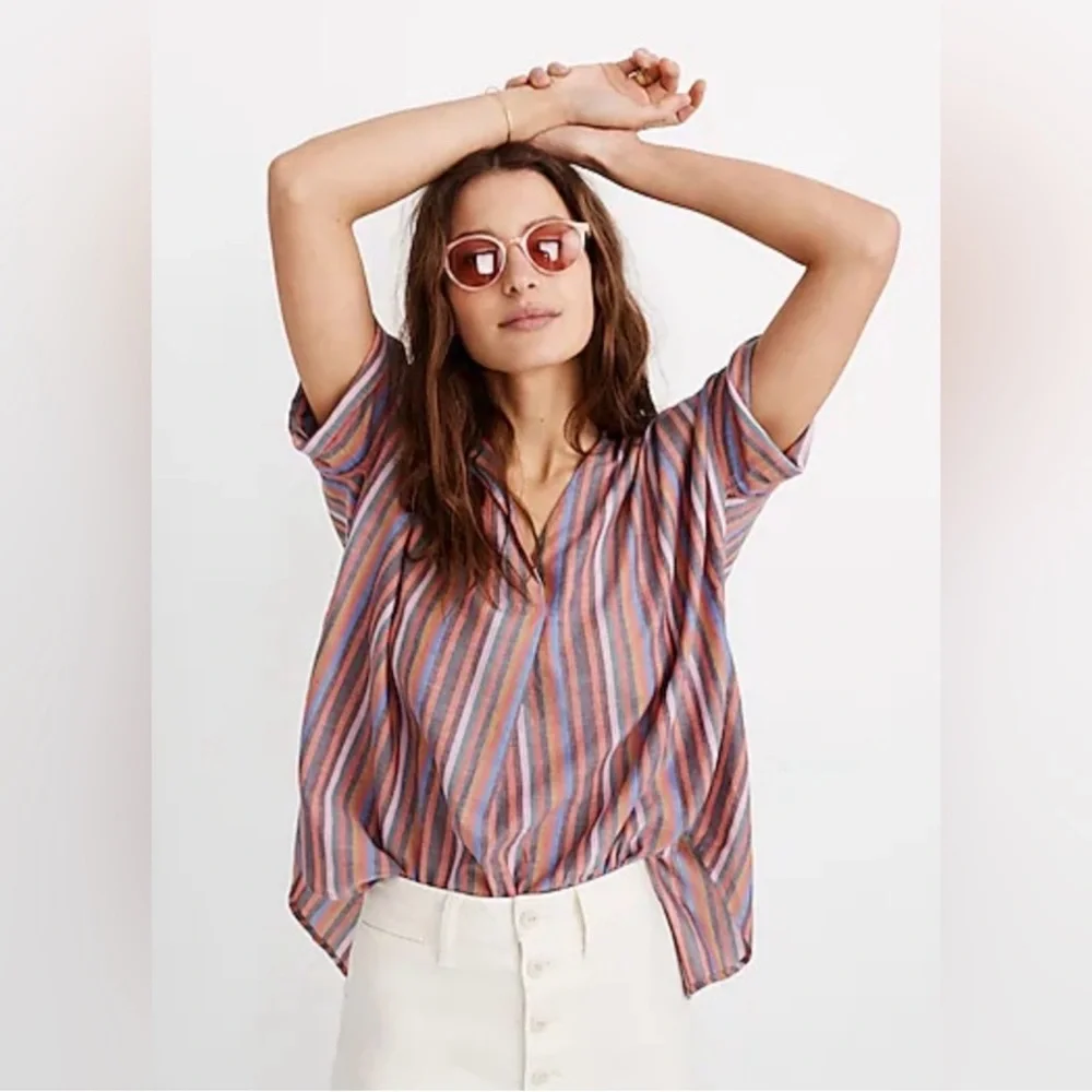 Madewell Rainbow Shirt - Size M - Picture 2 of 10